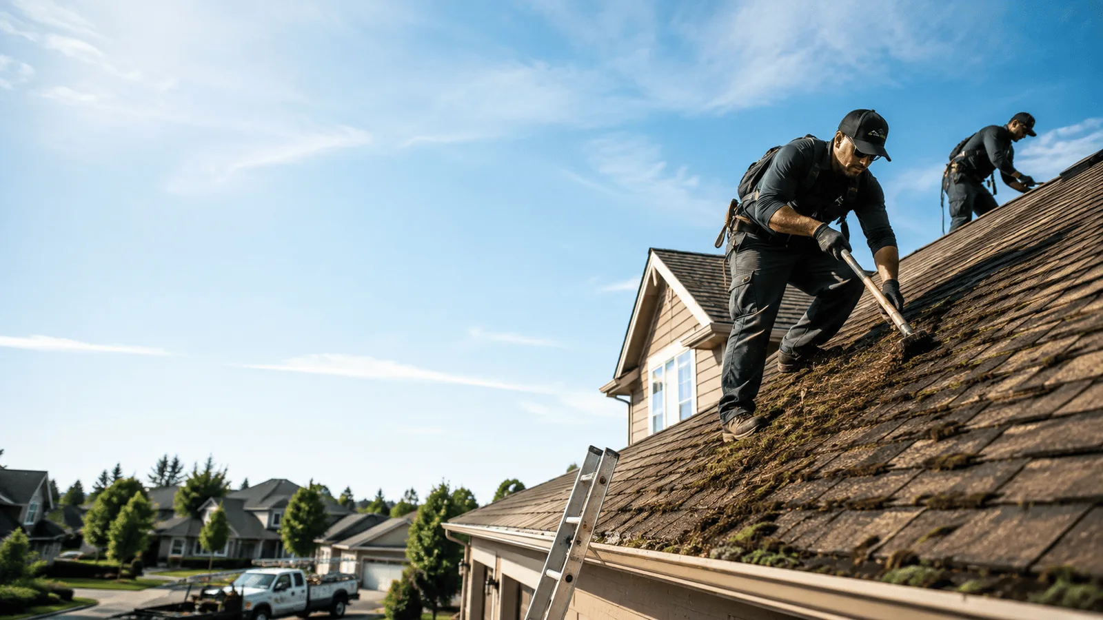 Roof Moss Removal in Woodhull, IL near me